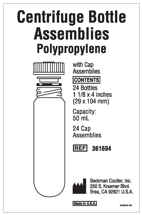 361694-50 mL Polypropylene Bottle with Cap Assembly, 29 x 104mm - 24Pk_1