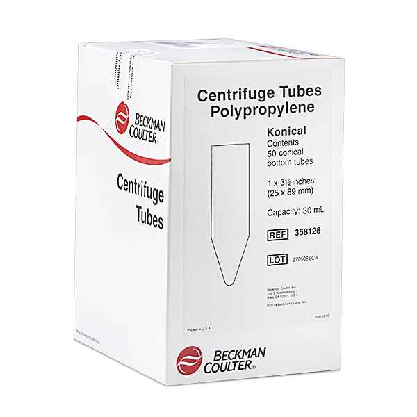 358126-31.5 mL Open-Top Thinwall Polypropylene Konical Tube, 25 x 89mm - 50Pk_1